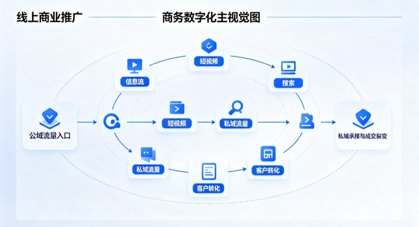 平桥区线上商业推广怎么做？全域流量闭环搭建与低成本转化实战指南